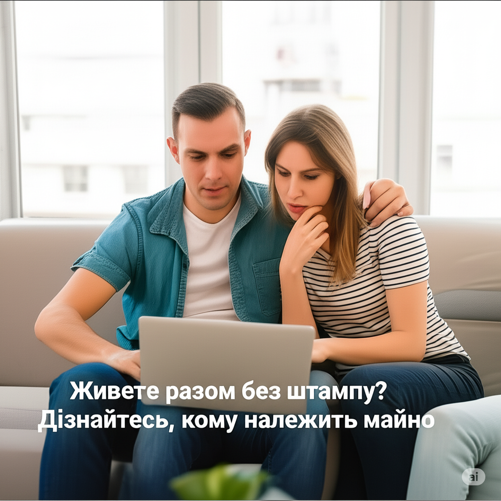 Живете разом без штампу? Дізнайтесь, кому належить майно.