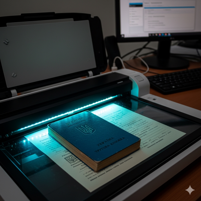 🧾 Оцифрування трудової книжки — швидко, офіційно, без черг | Бровар Юст
