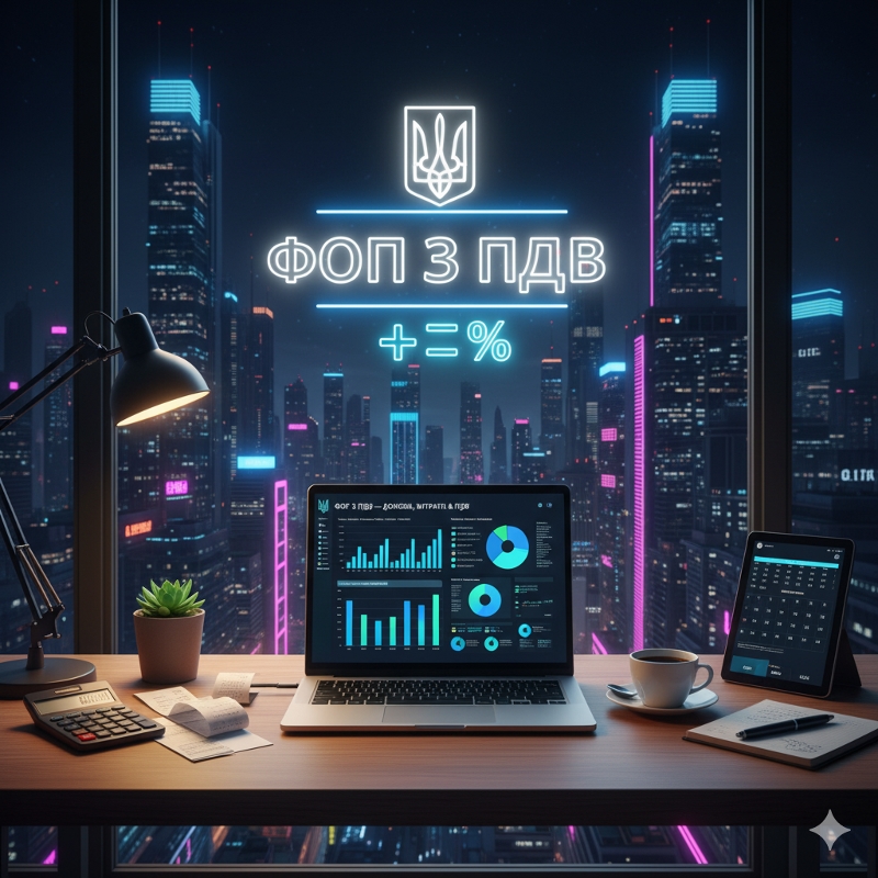 🌍 Бухгалтерський облік для ФОП з ПДВ (імпорт, експорт, ІТ, торгівля, логістика) 1 Бухгалтерський облік для ФОП з ПДВ