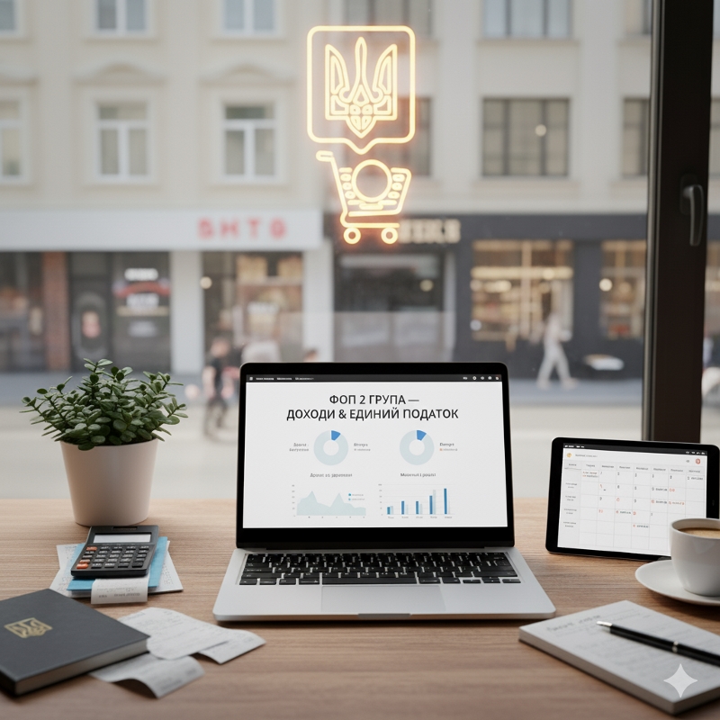 💼 Бухгалтерське обслуговування для ФОП 2 групи 1 📊 Повний бухгалтерський супровід для ФОП 2 групи — без помилок, штрафів і нервів