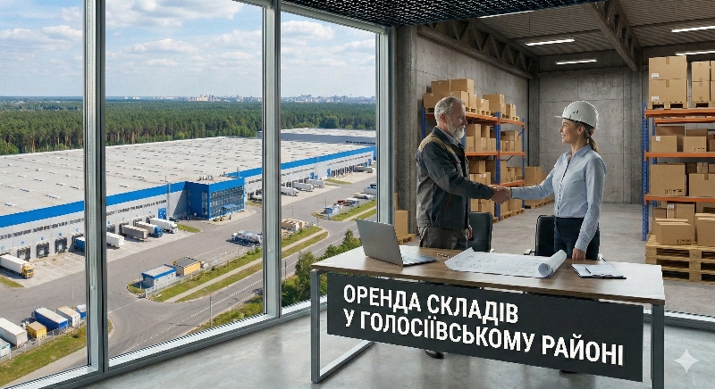 Суборенда юридичної адреси під склад 400 кв.м 03127, м. Київ, Голосіївський район, вул. Сєченова, 3