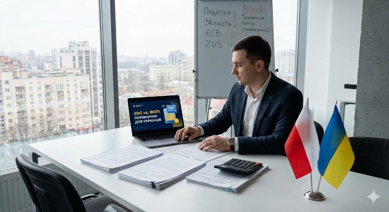 JDG чи ФОП: що вигідніше українському підприємцю, якщо податкове резидентство — Україна 🇺🇦🇵🇱