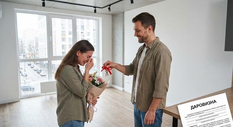 Одному з подружжя подарували квартиру: чому це не є спільною сумісною власністю?