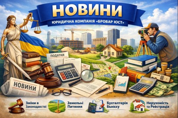 Новини | Бровар Юст — законодавство, нерухомість, земля, бухгалтерія,бізнес.