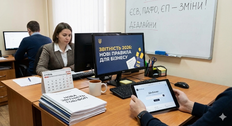 Закон № 4536-IX: нові строки подання Податкового розрахунку (ПДФО, ВЗ, ЄСВ) у 2026