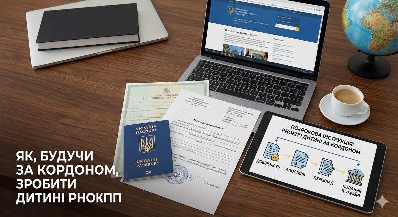 РНОКПП (ІПН) дитині за кордоном: довіреність, апостиль, КЕП, отримання юристом