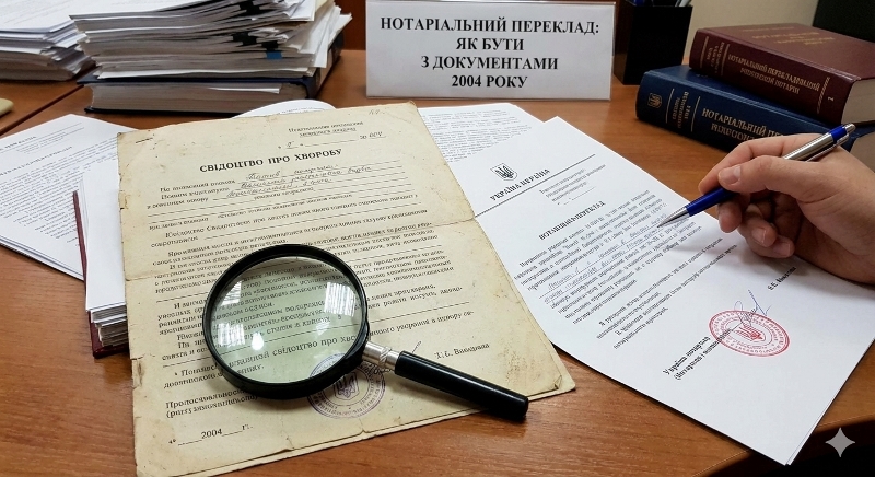 Нотаріальний переклад свідоцтва про хворобу 2004 (укр/рос): що робити | Бровар Юст