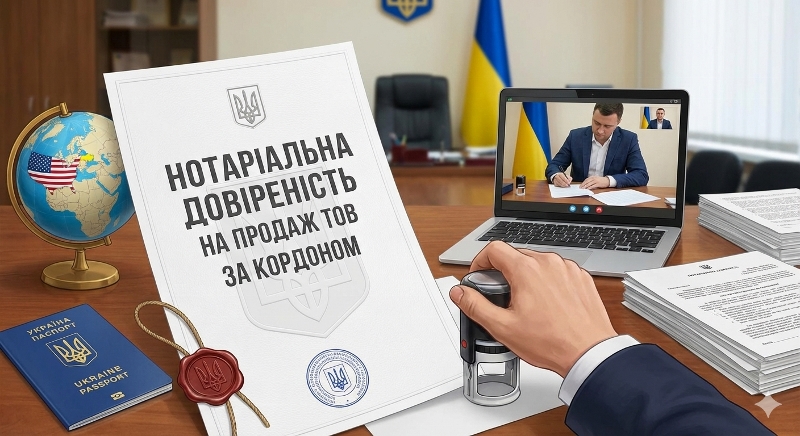 Нотаріальна довіреність на продаж ТОВ за кордоном — як продати компанію дистанційно | Бровар Юст