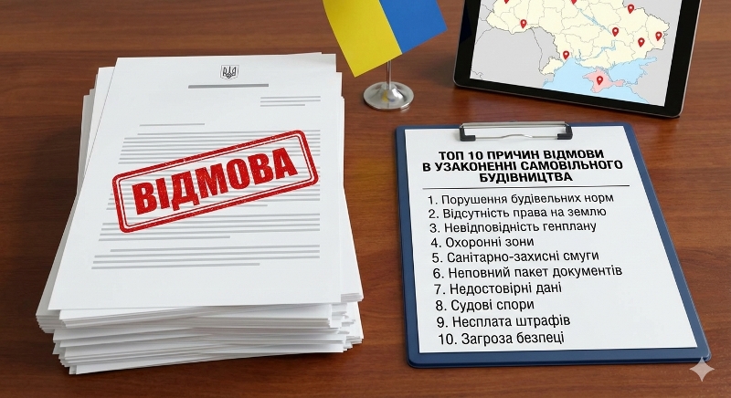 ТОП 10 причин відмови в узаконенні самовільного будівництва | Бровар Юст