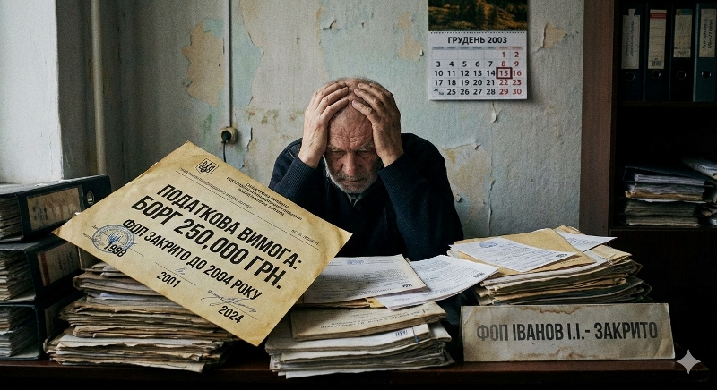 ФОП закритий до 2004 року, а ДПС нараховує борг: як зупинити податки та ЄСВ