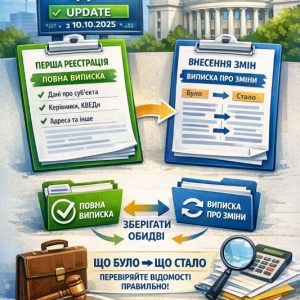 Оновлення ЄДР з 10.10.2025: чому виписки стали різними та як правильно з ними працювати 6 Оновлення ЄДР з 10.10.2025: чому виписки різні і що робити