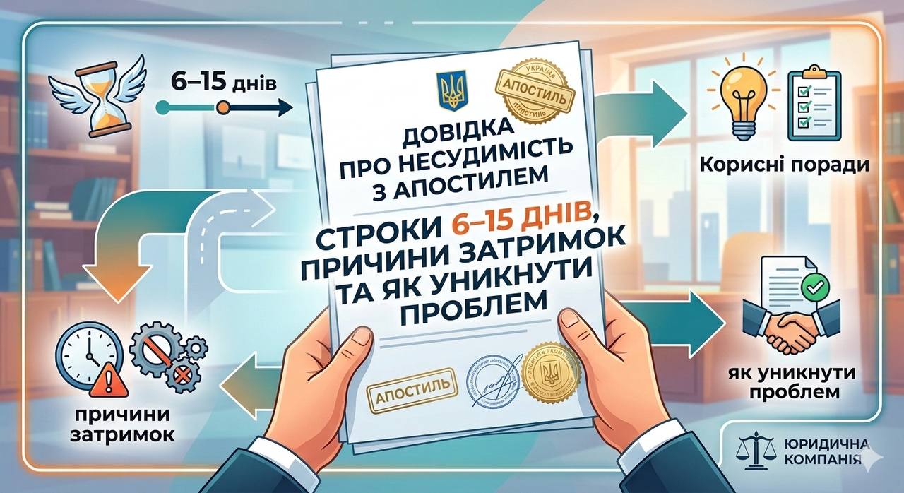 Довідка про несудимість з апостилем: строки, ціна, оформлення | Бровар Юст