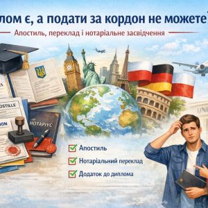 Диплом для подачі за кордон: апостиль, переклад, нотаріальне засвідчення | Бровар Юст