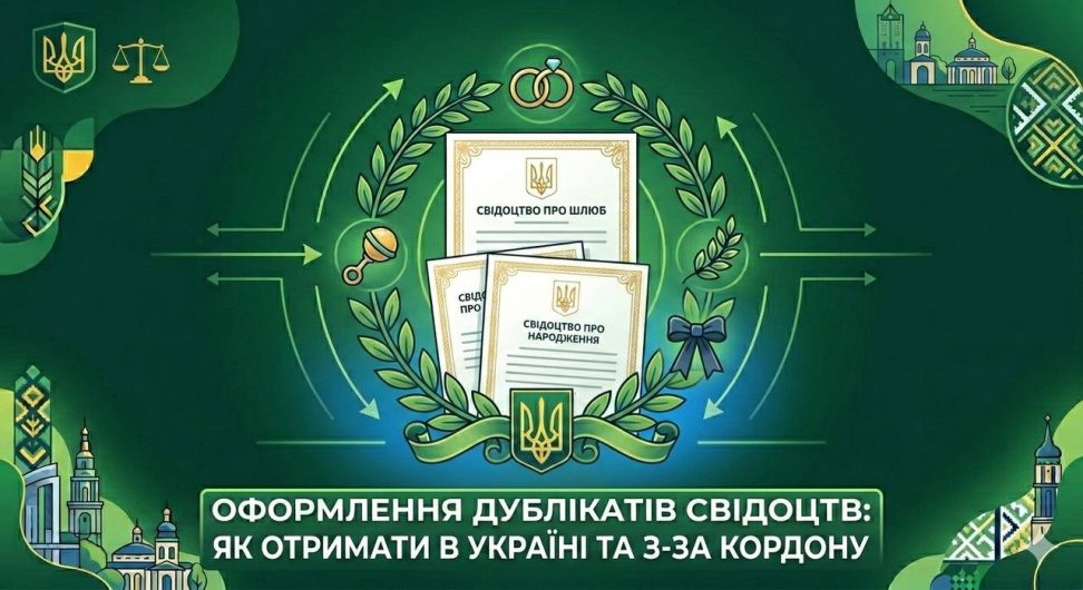Дублікат свідоцтва про народження/шлюб/смерть: як отримати в Україні та з-за кордону