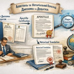Апостиль і нотаріальний переклад диплома та додатка | Бровар Юст