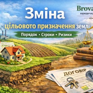 Зміна цільового призначення землі: порядок, строки, вартість, ризики | Бровар Юст