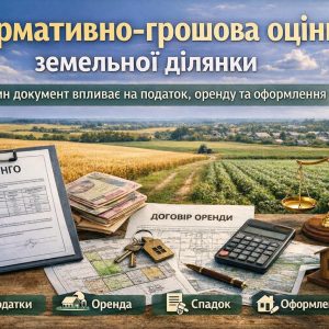 Нормативно-грошова оцінка земельної ділянки у 2026 році | Бровар Юст