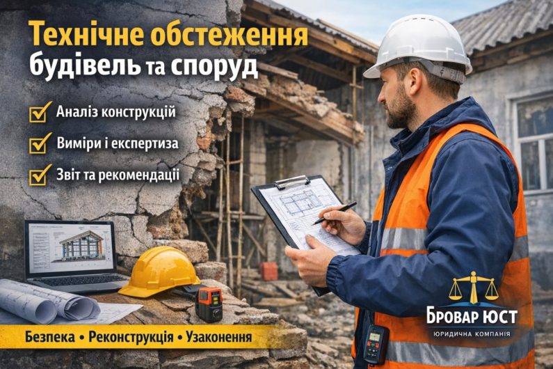 Технічне обстеження будівель та споруд у Броварах та Київській області | Бровар Юст