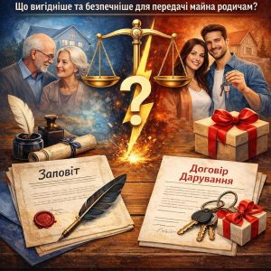 Заповіт чи дарування: що вигідніше та безпечніше у 2026 році | Бровар Юст
