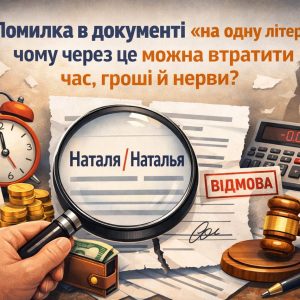 Помилка в документі “на одну літеру”: чому через це можна втратити час, гроші й нерви? 📄⚠️ 11 Помилка в документі на одну літеру: що робити у 2026 році | Бровар Юст