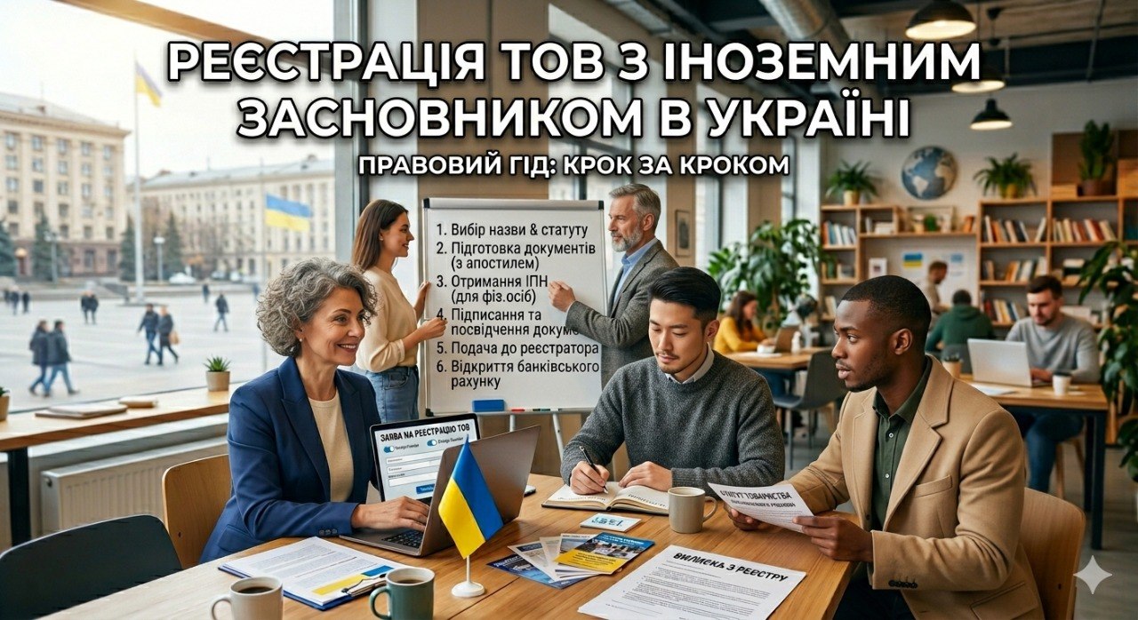 Реєстрація ТОВ з іноземним засновником в Україні