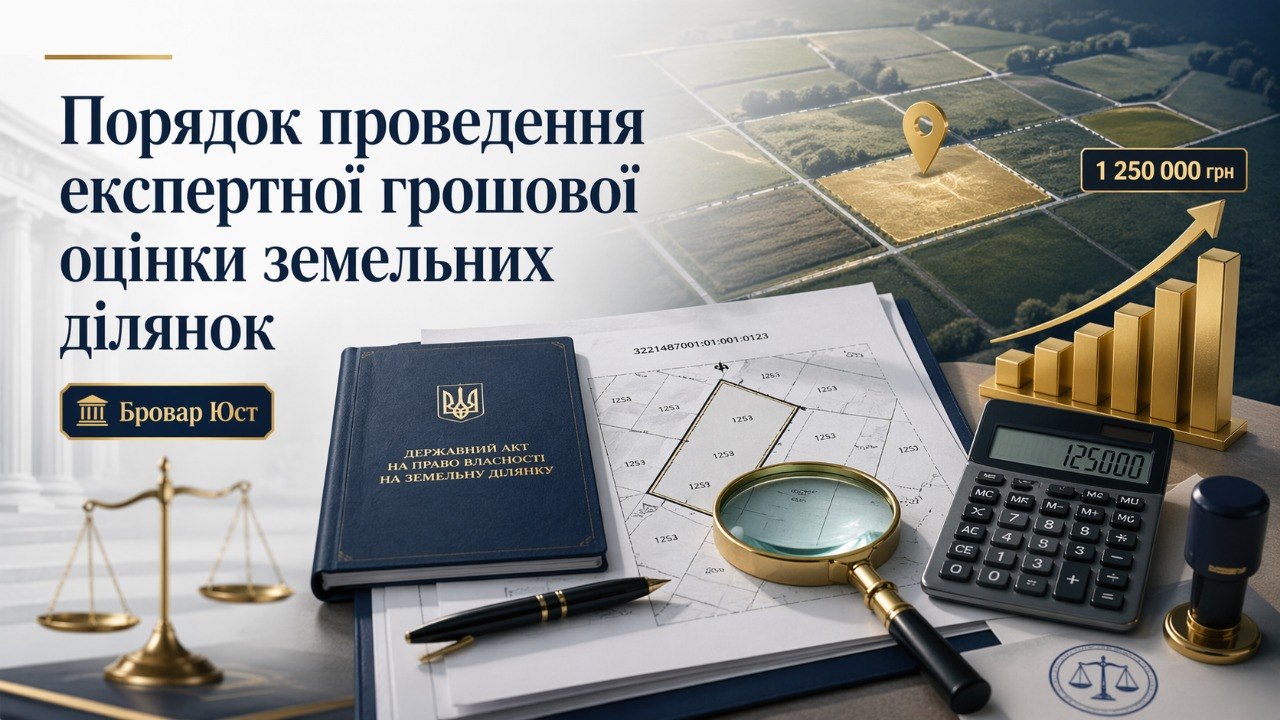 Порядок проведення експертної грошової оцінки земельних ділянок