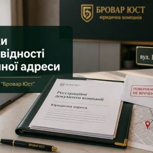 Наслідки невідповідності юридичної адреси компанії в Україні | Бровар Юст