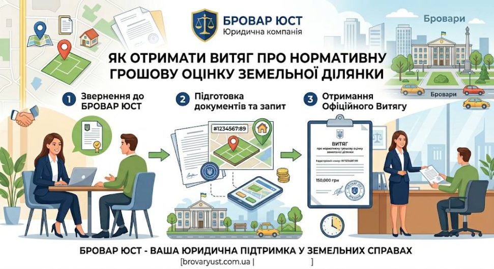 Як отримати витяг про нормативну грошову оцінку земельної ділянки | Бровар Юст