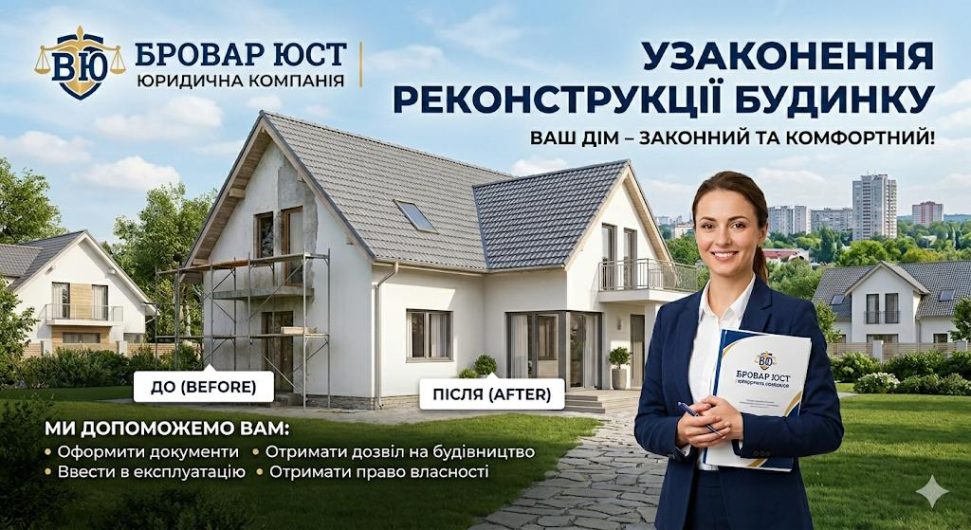 Узаконення реконструкції будинку: процедура, документи, етапи та юридична допомога