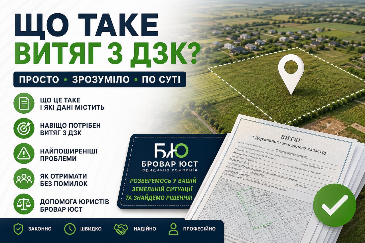 Витяг з ДЗК: що це таке, як отримати, для чого потрібен | Бровар Юст
