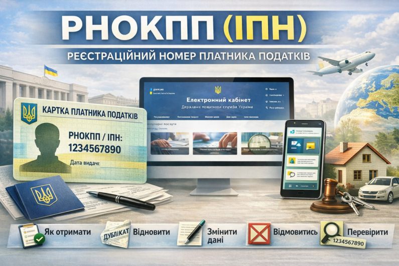 РНОКПП (ІПН): як отримати, відновити, змінити або відмовитися у 2026 році