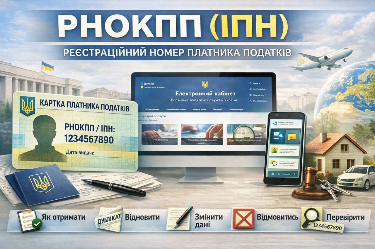 РНОКПП (ІПН): як отримати, відновити, змінити або відмовитися у 2026 році