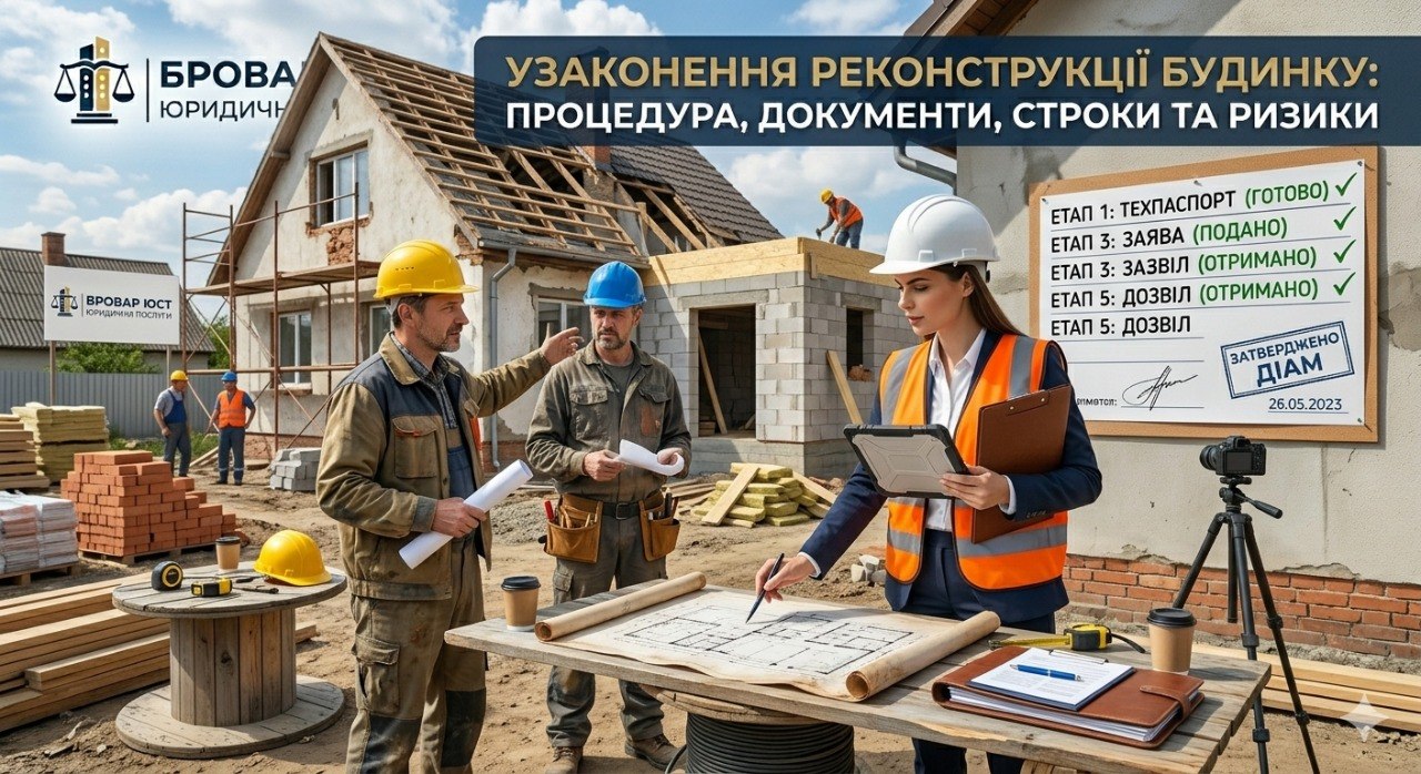 Узаконення реконструкції будинку у Броварах: ціна від 30000 грн, строки від 1,5 місяця | Бровар Юст