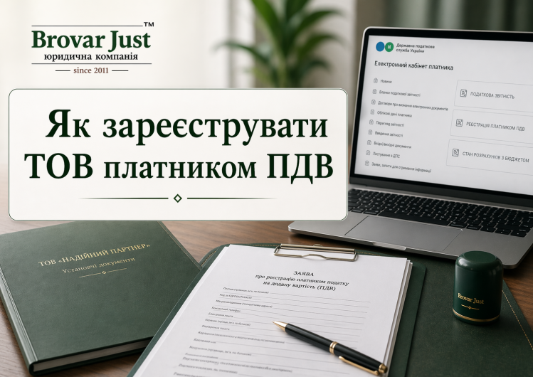 Як зареєструвати ТОВ платником ПДВ у 2026 році: порядок, строки, документи Як зареєструвати ТОВ платником ПДВ у 2026 році: порядок, строки, документи