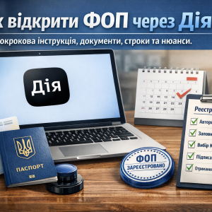 Як відкрити ФОП через Дія: покрокова інструкція, документи, строки та поширені помилки