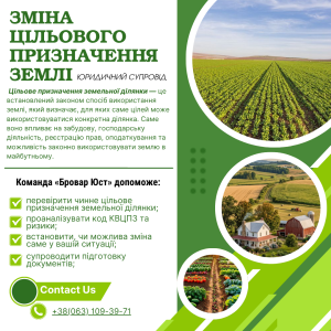 Цільове призначення земельної ділянки: що це таке, як перевірити код КВЦПЗ і коли потрібна зміна призначення 2 Цільове призначення земельної ділянки: що це таке, коди КВЦПЗ та як змінити призначення землі