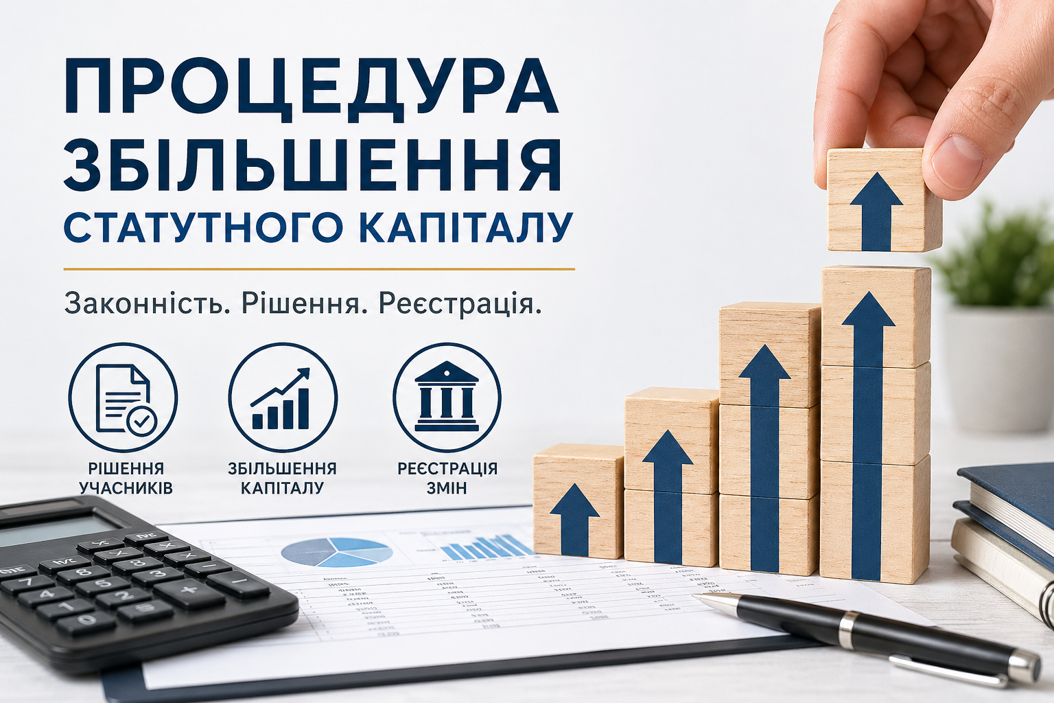 Процедура збільшення статутного капіталу ТОВ в Україні — документи, рішення, реєстрація | Бровар Юст