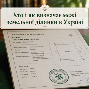 Хто і як визначає межі земельної ділянки в Україні: порядок, документи, спори