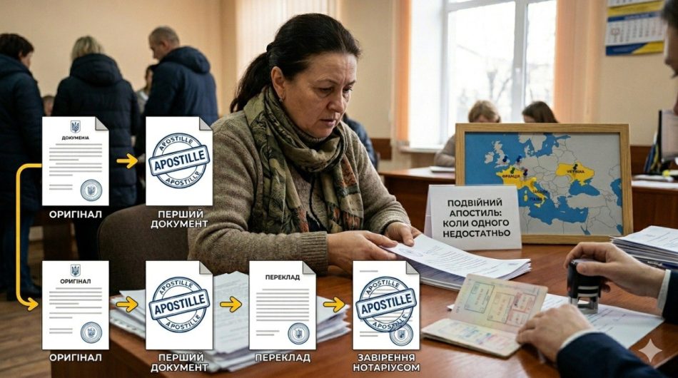 Для яких країн потрібен подвійний апостиль: коли одного апостиля недостатн