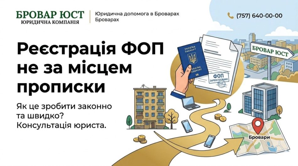 Реєстрація ФОП не за місцем прописки у 2026 році: чи можна відкрити ФОП в іншому місті