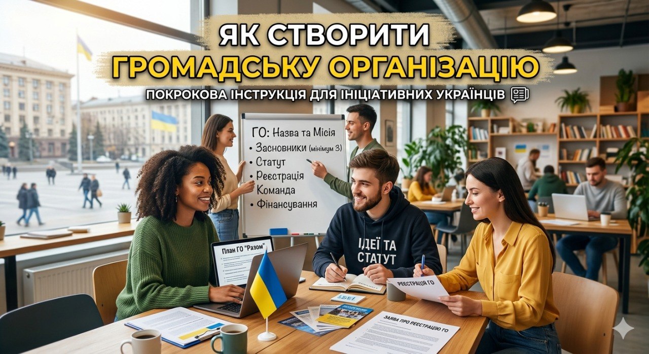 Як створити громадську організацію в Україні: покрокова інструкція