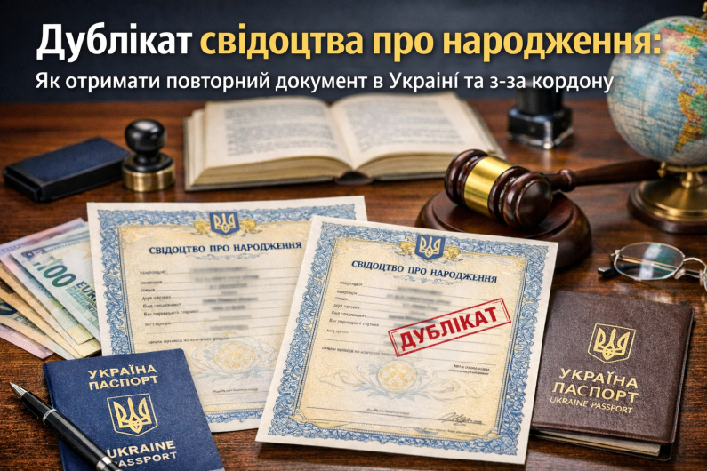 Дублікат свідоцтва про народження: як отримати в Україні та за кордоном