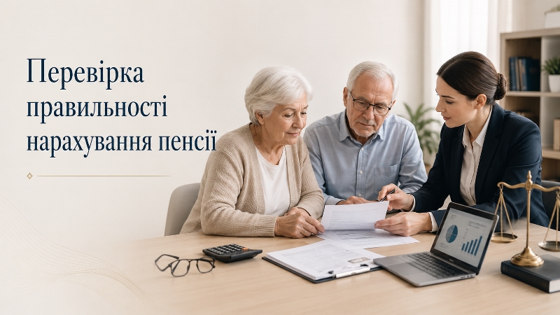 Перевірка правильності нарахування пенсії 1 Перевірка правильності нарахування пенсії | Юрист з пенсійних питань Бровари та Київ