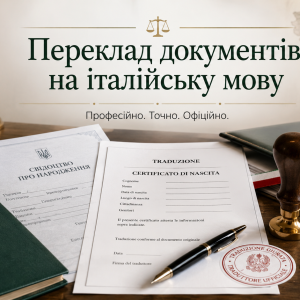 Переклад документів на італійську мову