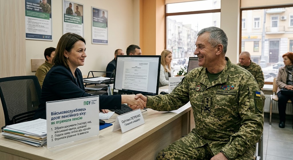 Військовослужбовець досяг пенсійного віку: як отримати пенсію 1 Військовослужбовець досяг пенсійного віку: як оформити пенсію