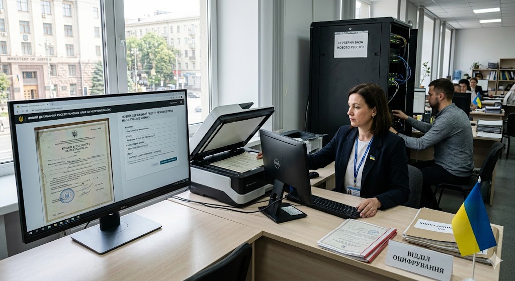Оцифрування права власності на нерухомість в новому реєстрі 1 Оцифрування права власності на нерухомість у новому реєстрі